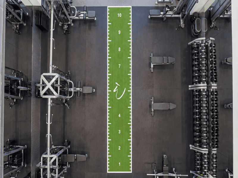 Cleaning rubber gym floors